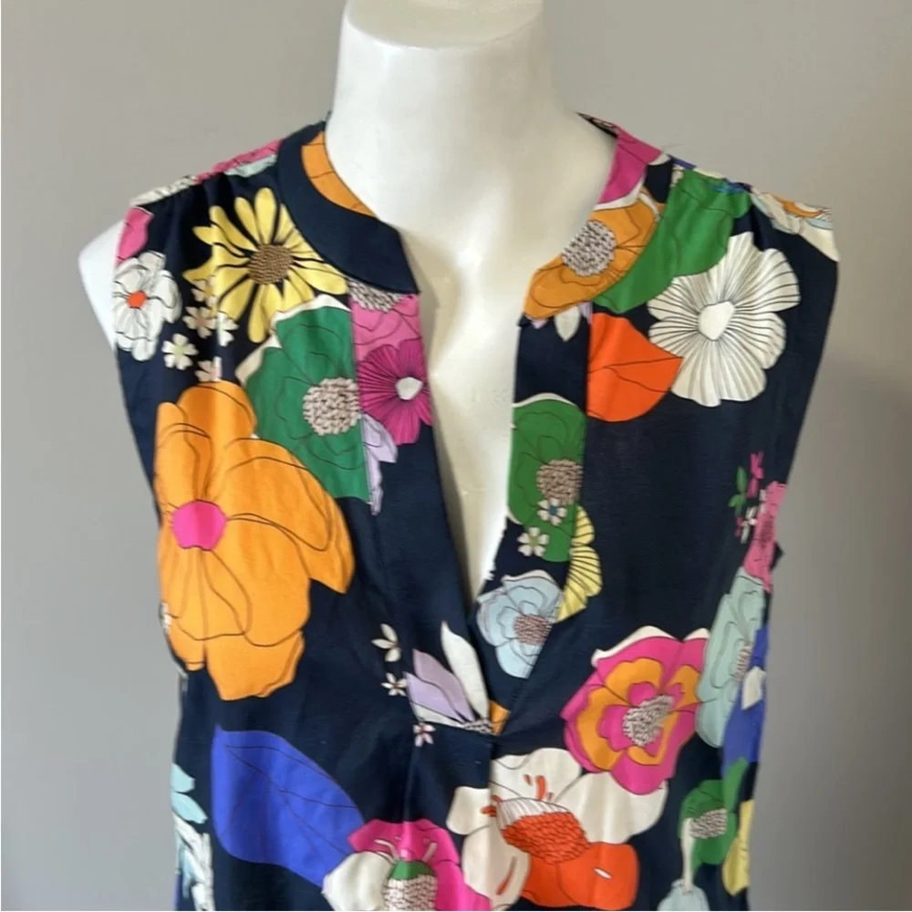 Anthropologie VILAGALLO FIORELLA TOP IN POP FLORAL - Picture 3 of 6